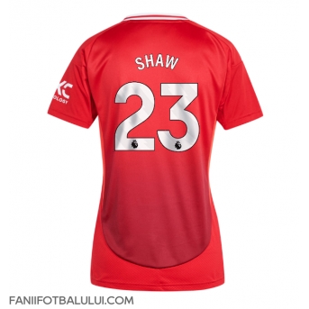 Manchester United Luke Shaw #23 Tricou Fotbal Replică 2024-25 Femei Acasa